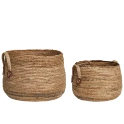 Bananenblatt Körbe in Natur - Tolofoa (zweiteilig)