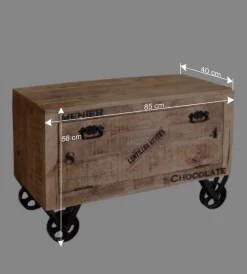 Bank & 2 Garderobenpaneele für Flur - Indri (dreiteilig)