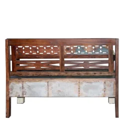 Bank aus Altholz mit zwei Schubladen - Alisa