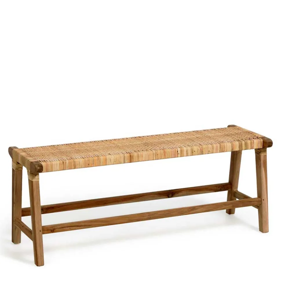 Bank aus Rattan Geflecht & Teak Holz - Thani