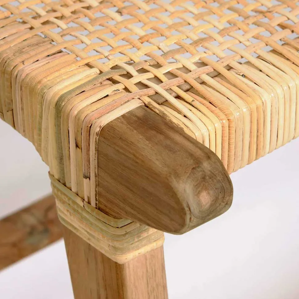 Bank aus Rattan Geflecht & Teak Holz - Thani