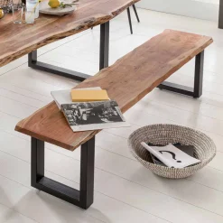 Bank Viamare mit Baumkante Akazie massiv