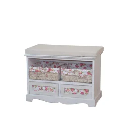 Bankkommode Bahama in Weiß