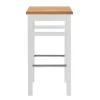 Bar Hocker in Weiß und Kiefer Lauge - Ribardo