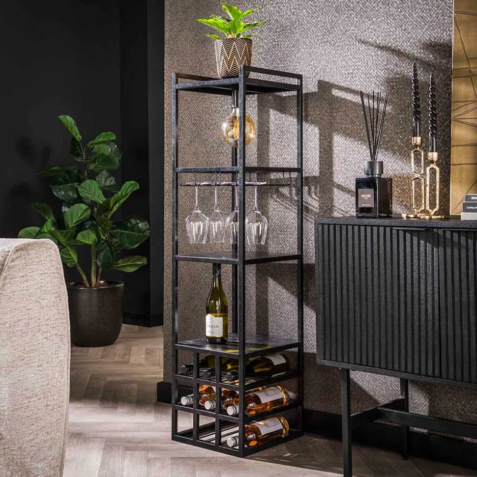 Bar Regal mit Licht im Industrial Design - Levanton