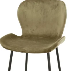 Bar Stühle in Beige & Schwarz - Ivalin (4er Set)