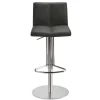 Bar Stuhl in Schwarzgrau Kunstleder - Oxeda