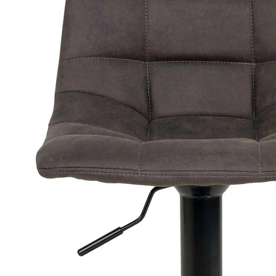 Bar Thekenstühle in Dunkelgrau - Rico (2er Set)