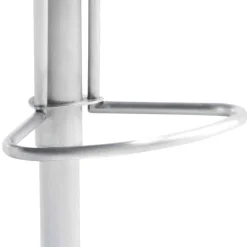 Barhocker mit Lehne in Anthrazit Microfaser - Tyvoria