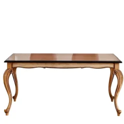 Barock Esszimmertisch in Buche Braun - Vuluza