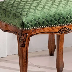 Barock Frisiertisch mit Hocker Agosto in Nussbaum (zweiteilig)