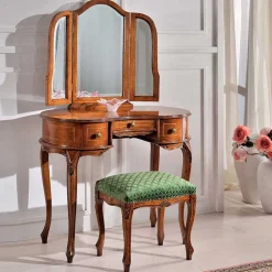 Barock Hocker gepolstert Agosto in Grün