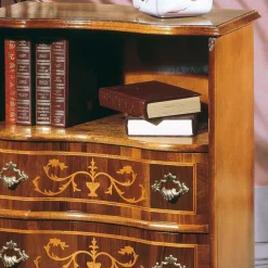 Barock Kommode mit offenem Fach Agosto & 2 Schubladen