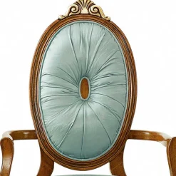 Barockstuhl mit Armlehnen in Mint - Eracosta