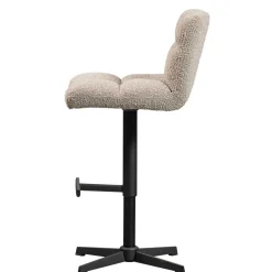 Barstuhl in Beige Boucle - Salmanca (2er Set)