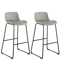 Barstuhl in Grau und Schwarz - Cavanna (2er Set)