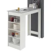 Bartisch mit Regal 115x103x50 cm - Xeli