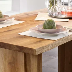 Baumesstisch aus Wildeiche Massivholz - Cantinos
