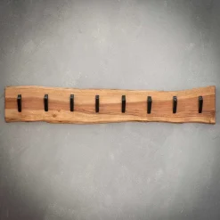 Baumkante Wandgarderobe aus Akazie massiv - Isnios