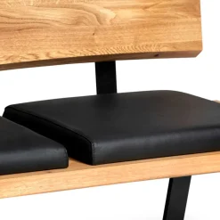 Baumkanten Bank mit Lehne für Esstisch - Jessmine