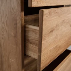 Baumkanten Eichen Kommode geölt - Avidora