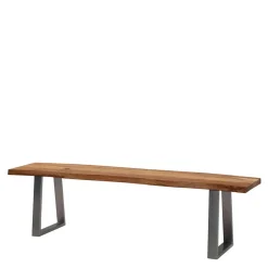 Baumkanten Essbank aus Akazie Massivholz - Yukon