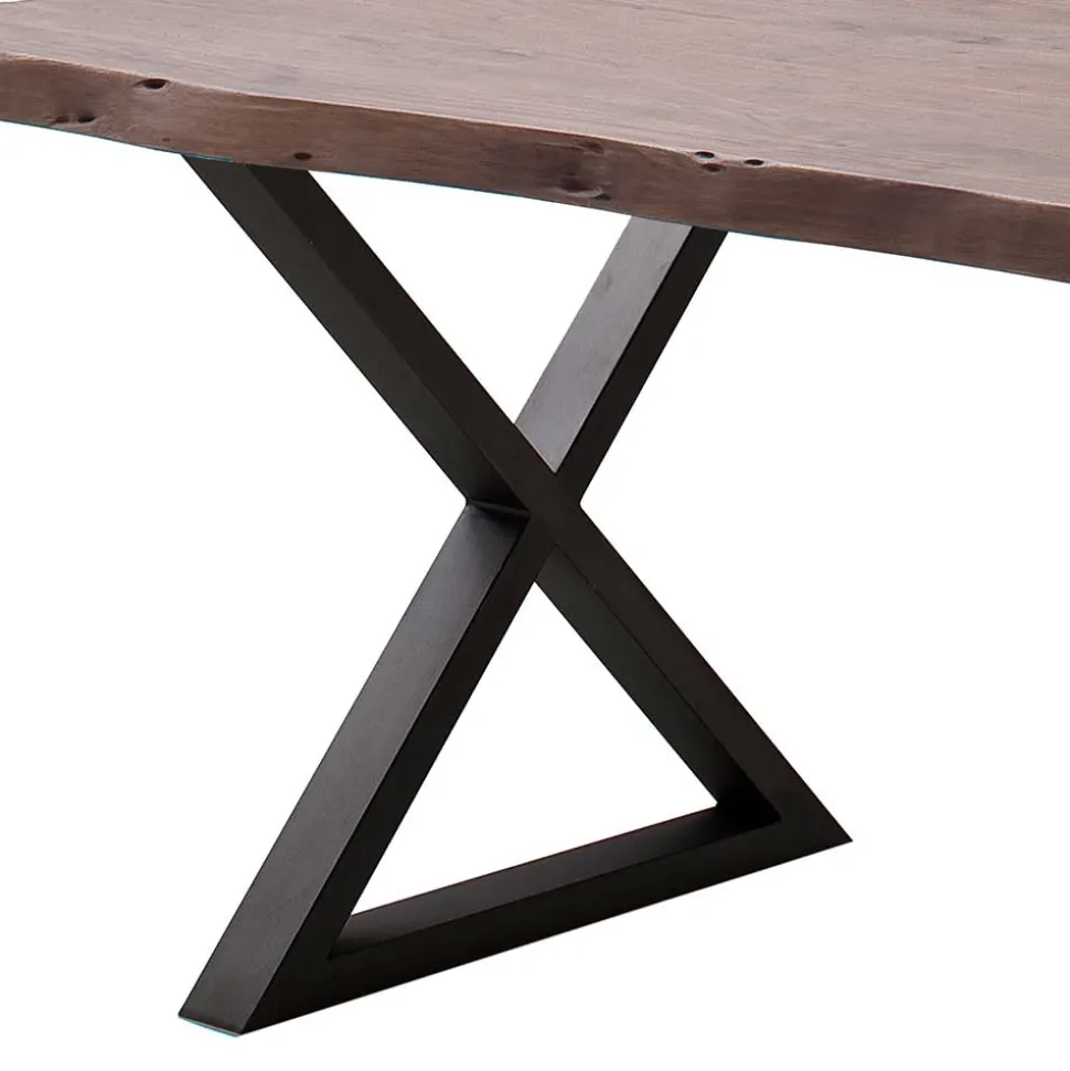 Baumkanten Esszimmertisch in Walnuss - Adakras