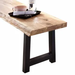 Baumkantenbank Morienta aus Eiche massiv