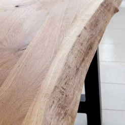 Baumkantenbank Morienta aus Eiche massiv