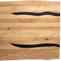 Baumkantentisch aus Eiche mit Epoxid-Harz - Slavidra