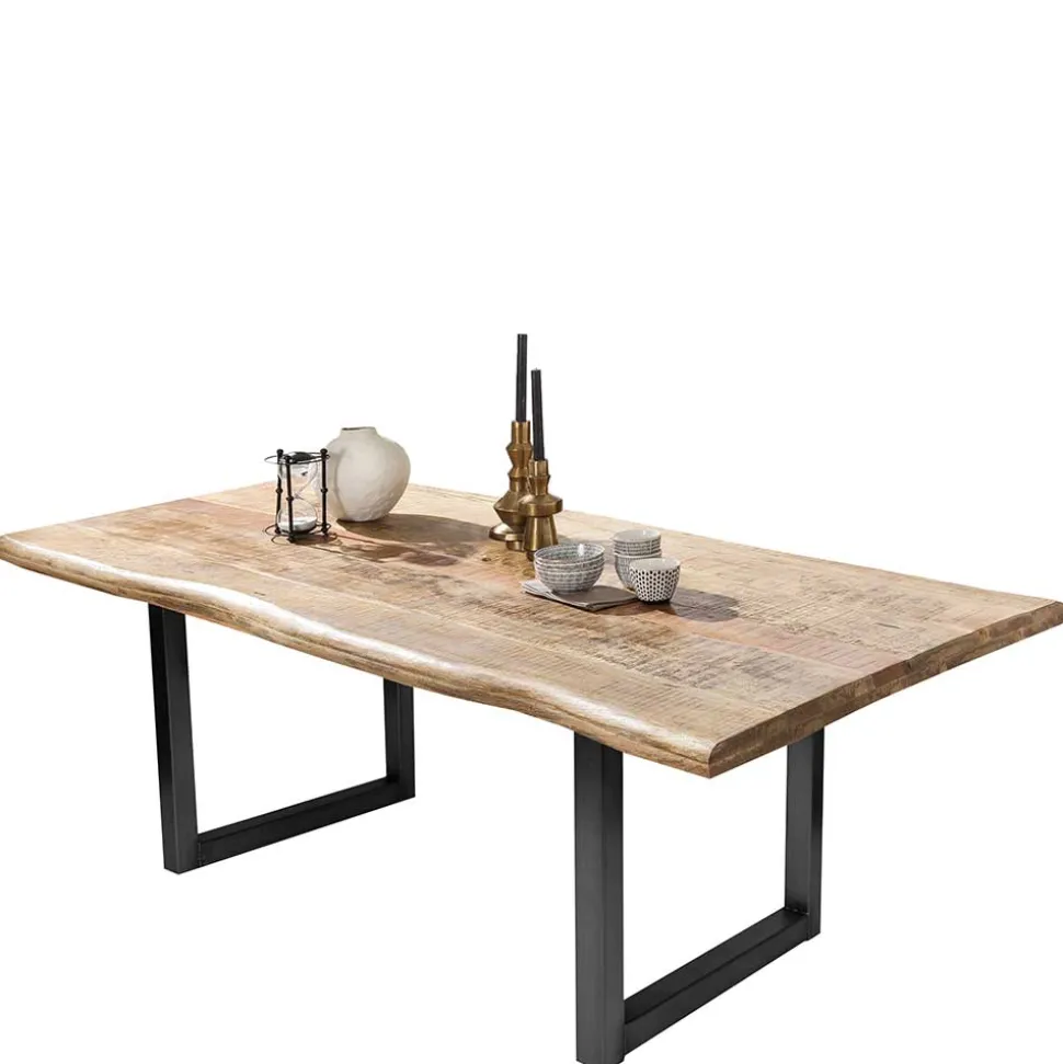 Baumkantentisch aus Mangobaum Massivholz - Danae