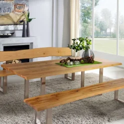 Baumtisch aus Wildeiche Massivholz - Cantinos