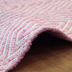 Baumwollteppich mit Zickzack-Muster - Garrysa