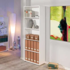 Bücherregal Sernato in Weiß