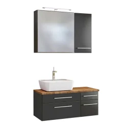 Beckenschrank & Spiegelschrank - Estregos II (dreiteilig)