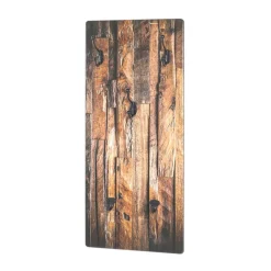 Bedruckte Garderobe im Vintage Holz Dekor - Cuyano