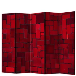 Bedruckter Paravent Rote Mauer - Zerval