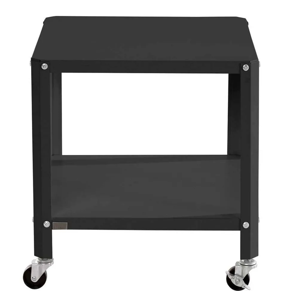 Beistelltisch auf Rollen in Schwarz - Holiday