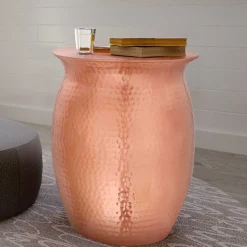 Beistelltisch aus Aluminium in Kupfer - Backbeat