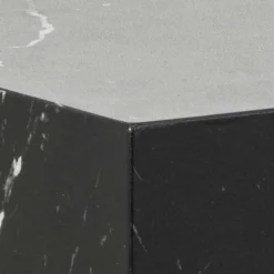 Beistelltisch Duo in Schwarz Marmor Optik - Lavizius (zweiteilig)