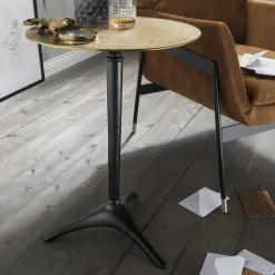 Beistelltisch in Altgold & Schwarz - Gomeria
