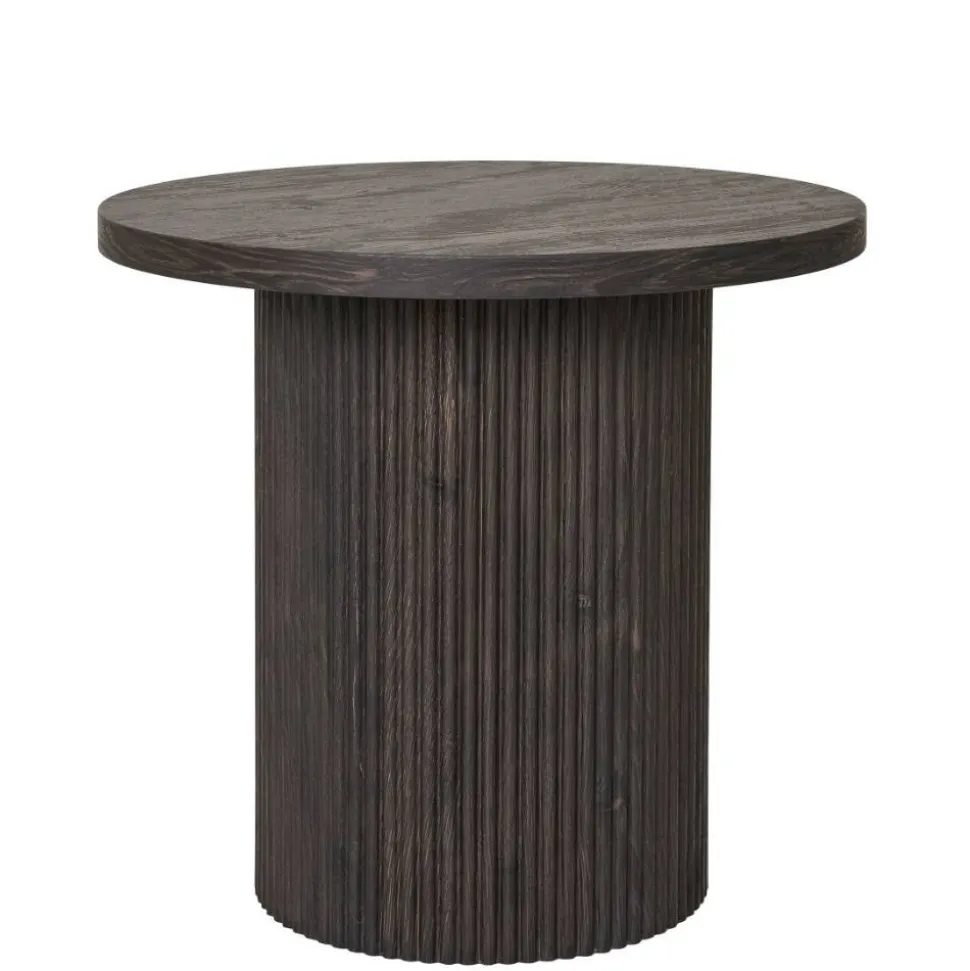 Beistelltisch in Dunkelbraun Holzoptik - Nirameso