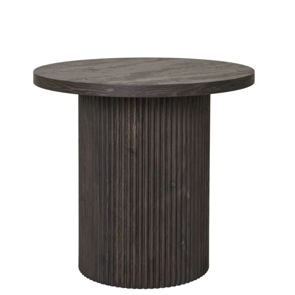 Beistelltisch in Dunkelbraun Holzoptik - Nirameso