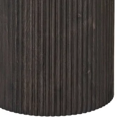 Beistelltisch in Dunkelbraun Holzoptik - Nirameso