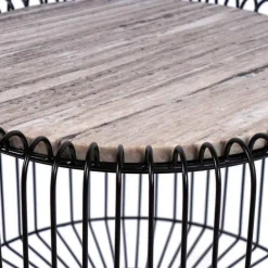 Beistelltisch in Hellbraun Marmor - Charme