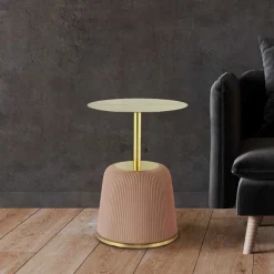 Beistelltisch in Rosa und Gold - Vilantinos