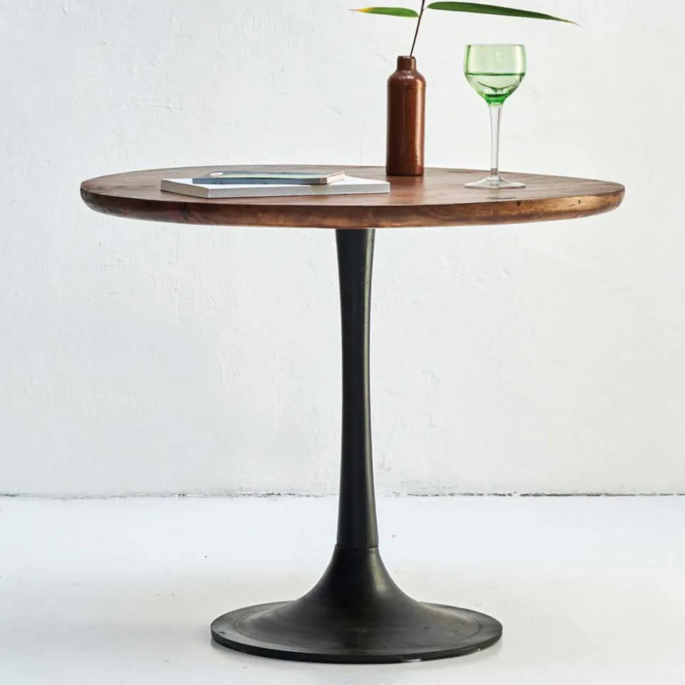 Beistelltisch in Rund mit Trompetenfuß - Offia