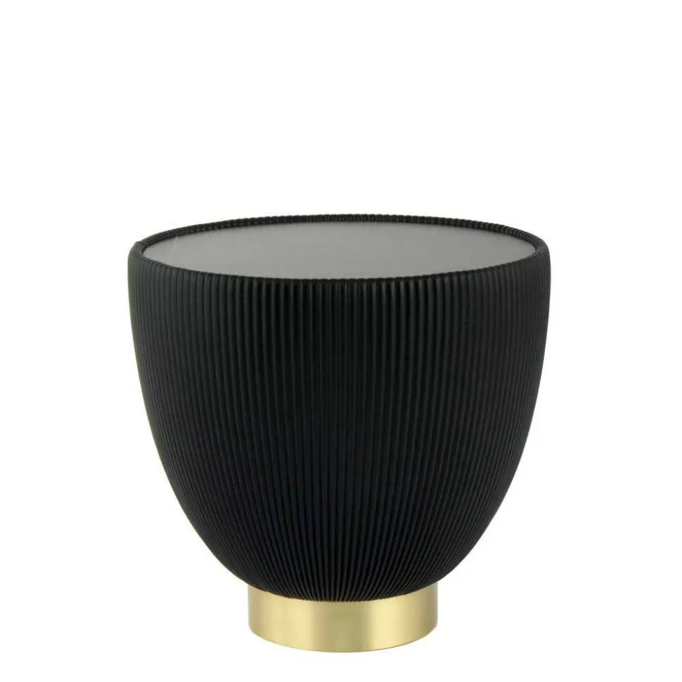 Beistelltisch in Schwarz Kunstleder - Viborg