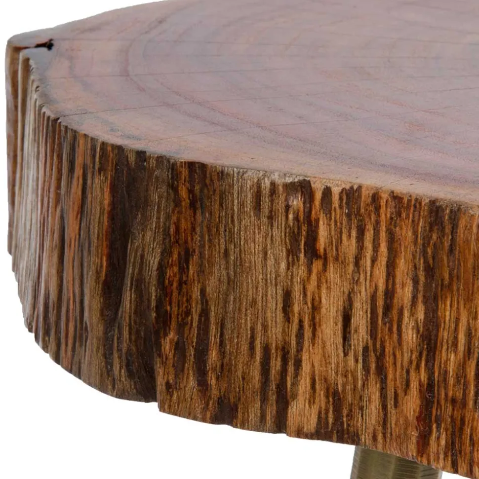 Beistelltisch mit Baumscheibe Platte - Sibyella