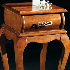 Beistelltisch mit Schublade in Nussbaumfarben - Motiz